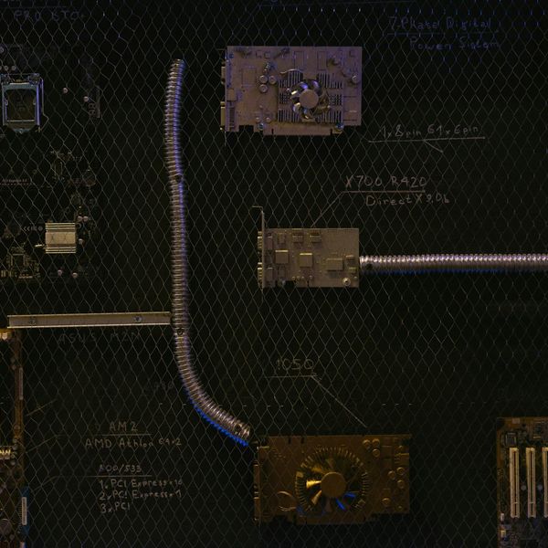Technical architecture diagram showing integrated system components
