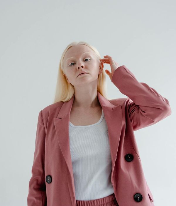woman business analyst professional headshot in corporate attire